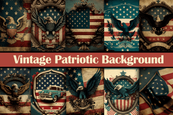 Download Vintage Patriotic Background - Vintage patriotic Collection