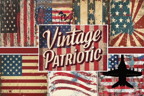 Download Vintage Patriotic Background - Premium Resources