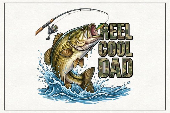 Download Reel Cool Dad Bass Fishing PNG - Fishing png Collection