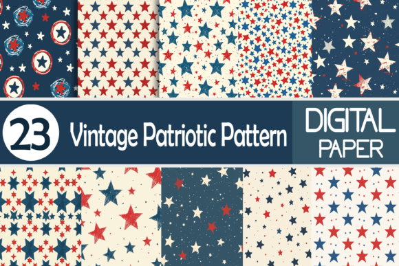 Download Vintage Patriotic Pattern - Premium Resources